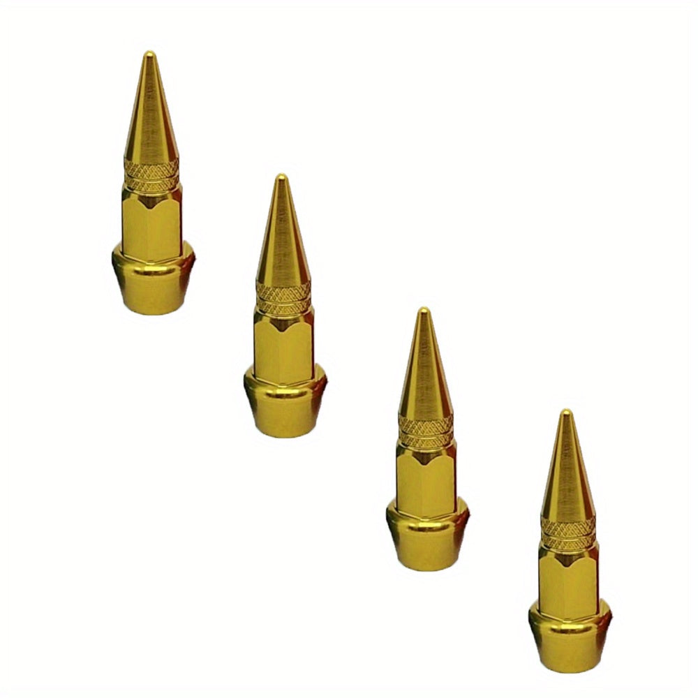 Pack de 4 tapas de polvo para válvula de rueda de aluminio para coches, camiones, bicicletas 45mm