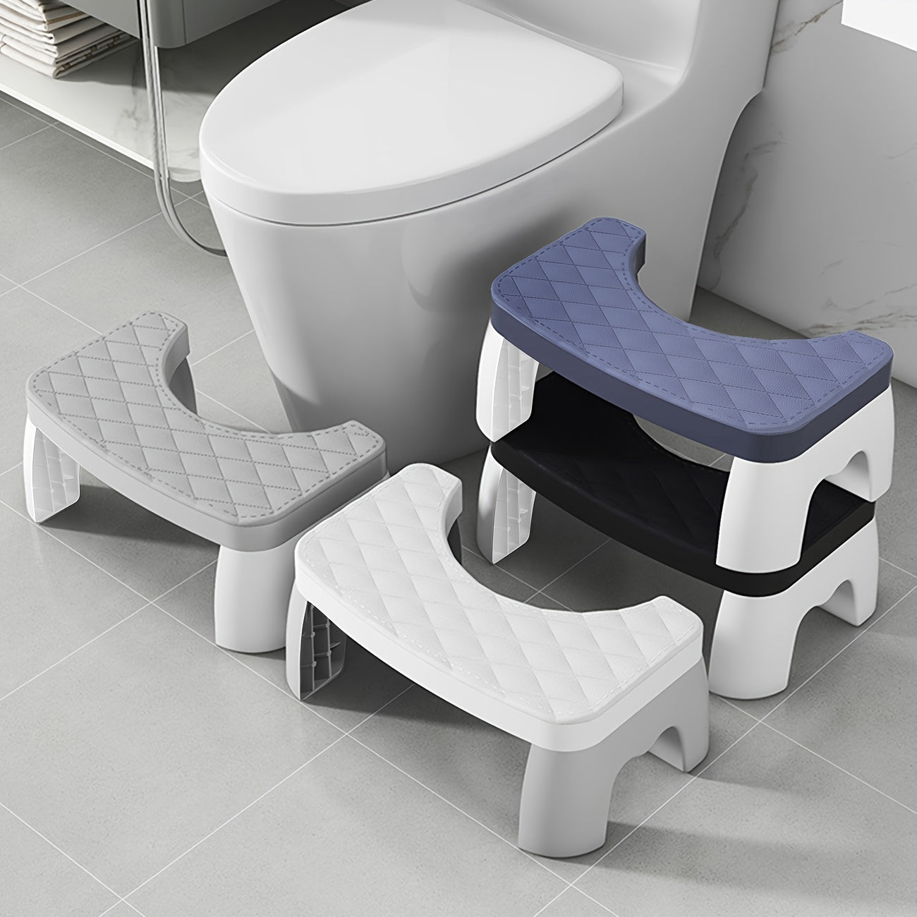 Taburete de inodoro impermeable para adultos, accesorio de baño Squatty Potty
