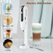 Handheld USB Rechargeable Milk Frother and Blender for Coffee and Matcha