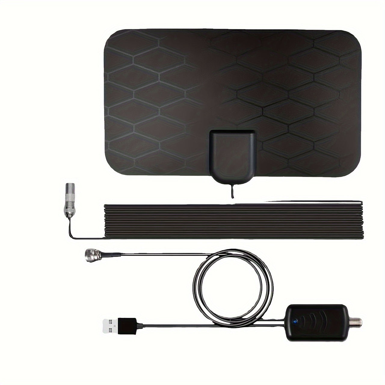 Indoor HDTV Antenna 2024 Ultra-Slim 480 Mile 4K 1080P Signal Booster