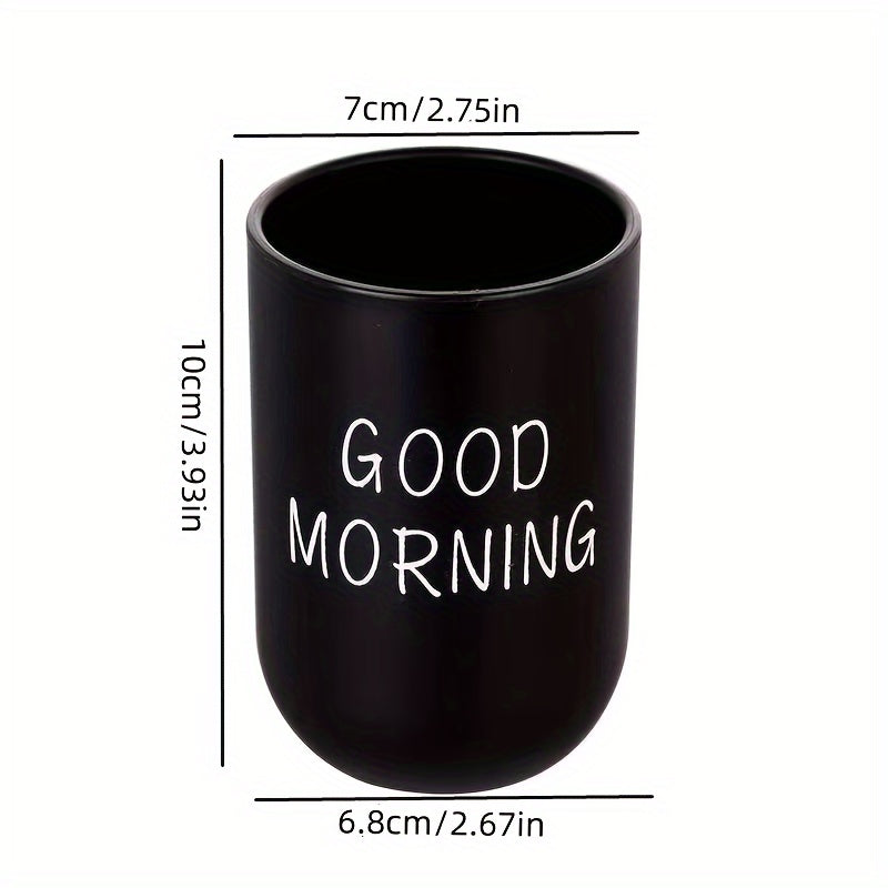 Juftliklar uchun mustahkam plastik tish cho'tkasi ushlagichi, hammomni tartibga solish va bezatish uchun ideal, tish cho'tkalari, tish pastasi va piyolalarni ushlab turishi mumkin.