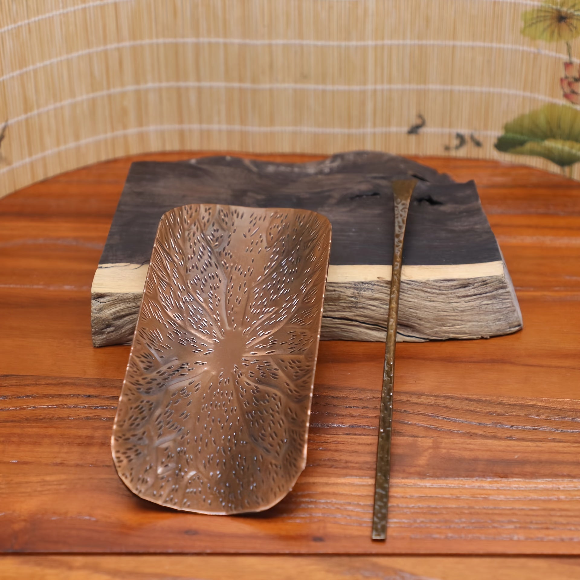 Роскошный набор металлических ложек для чая с дизайном из плетёной корзины для любителей чая