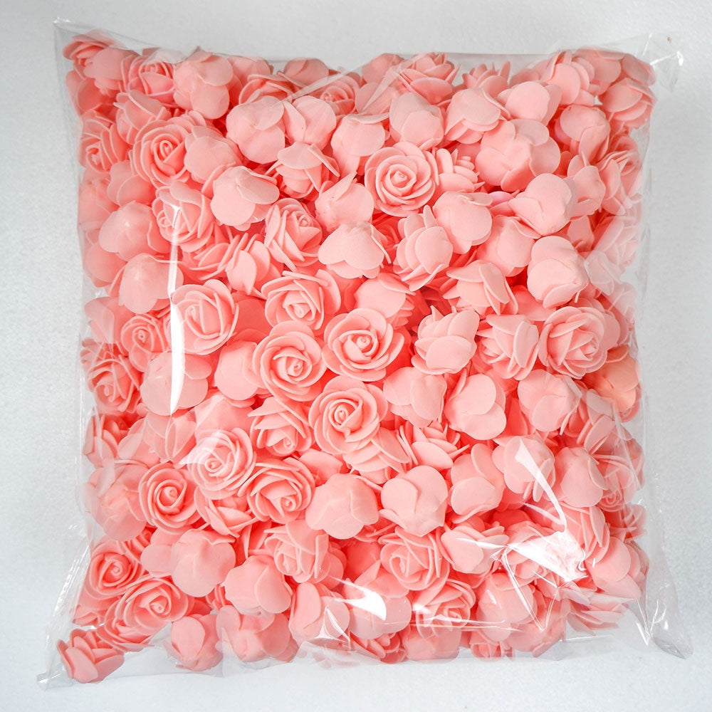 Artificial Foam Rose Flowers for Weddings Home Decor Scrapbooking Valentine's Day Gifts 50 Pack