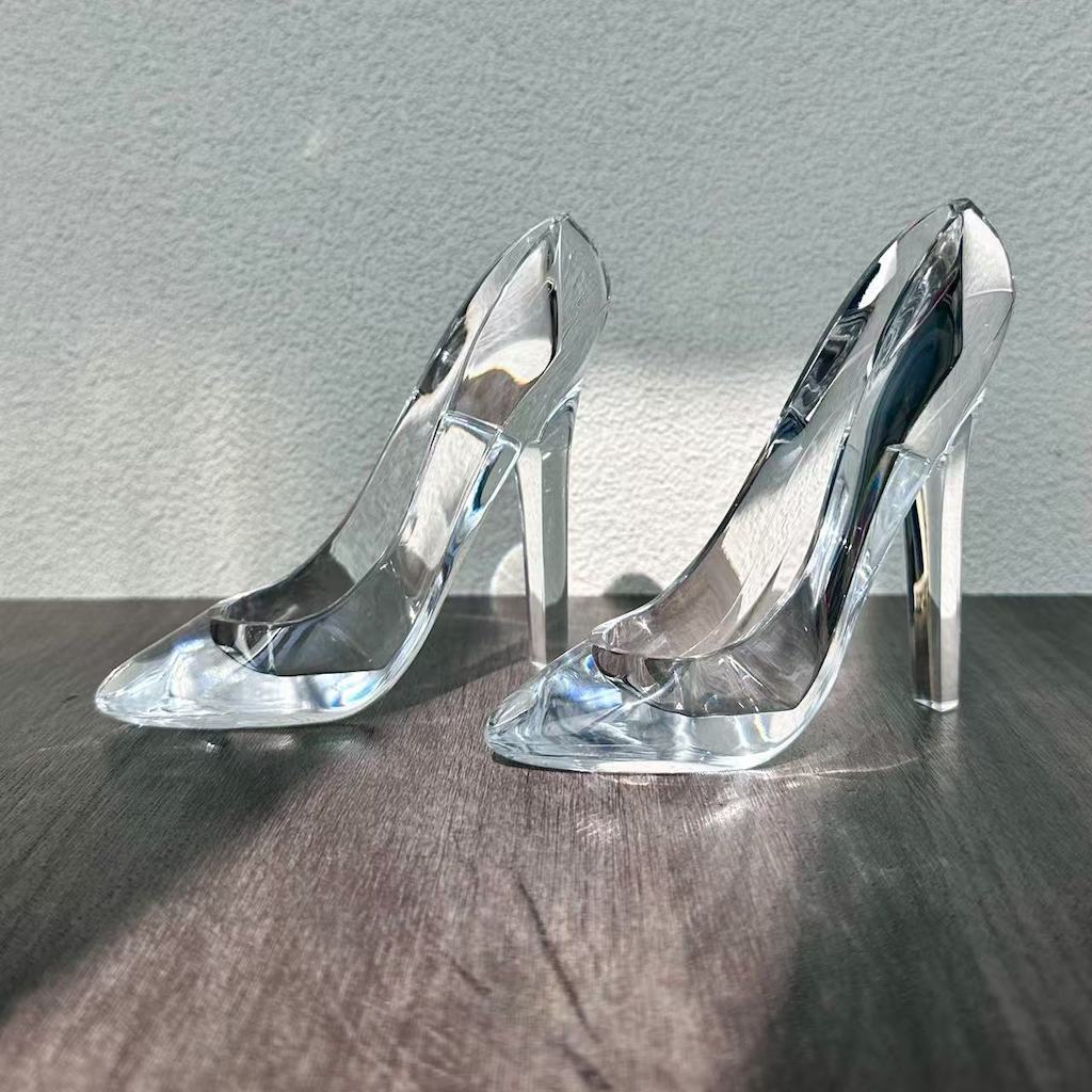 Women's Clear Acrylic High Heel Pumps for Wedding and Decor