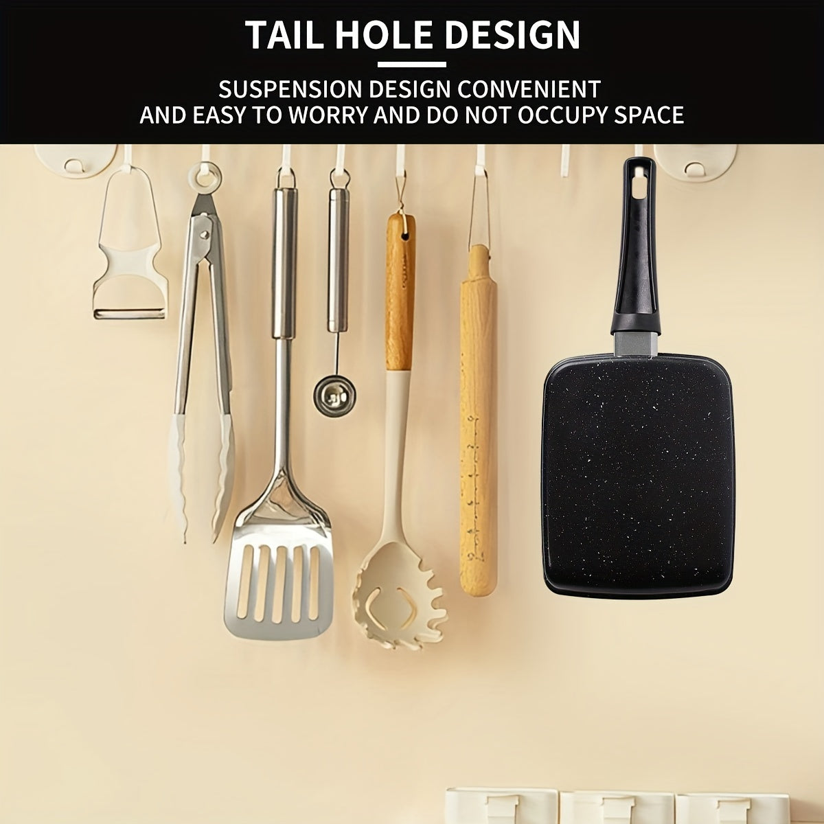 Cast Iron Skillet Non-Stick Japanese Design for Omelettes Burgers and More