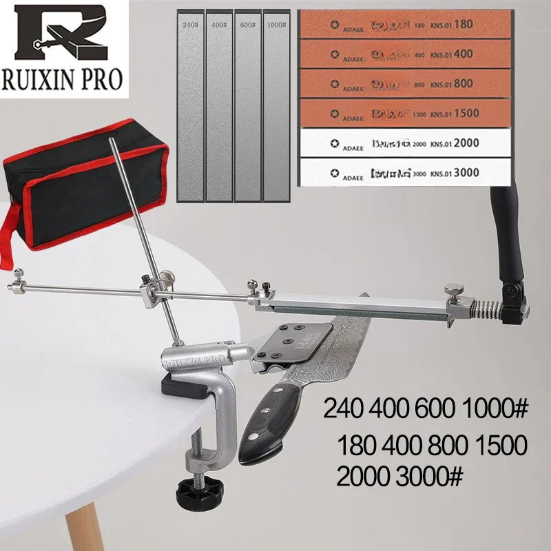 Professional Diamond Knife Sharpening System with Fixed Angle Leather Craft Knife Sharpener, Stainless Steel Construction, Non-Electric, Battery-Free