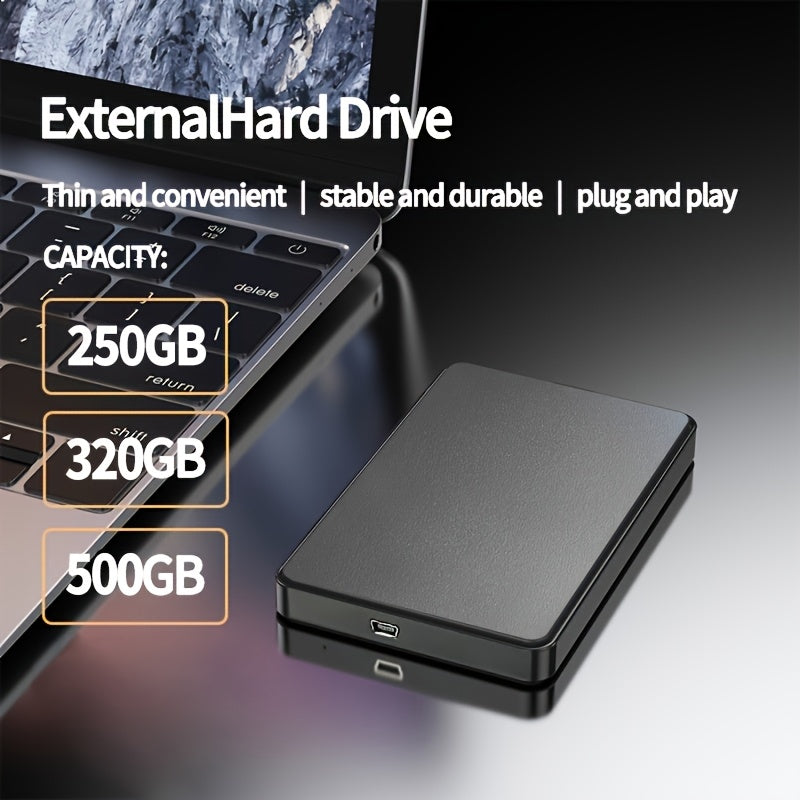 Портативный внешний жесткий диск 250ГБ 500ГБ USB 3.0 SATA III Хранение данных для резервного копирования