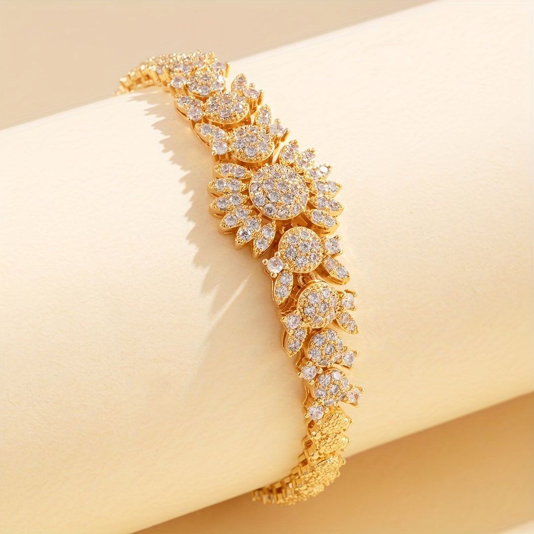 Indian-Inspired Gold or Silver Crab-Shaped High-End Bracelet for Evening and Wedding Wear