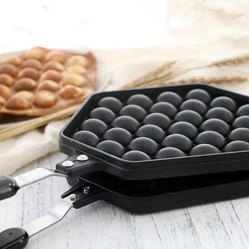 Non-Stick Aluminum Egg Waffle Pan for Breakfast and Kitchen Creations