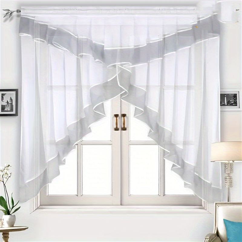 1-Donali Rimga ilhomlangan qatorli qopqoq pardasi derazalar va balkonlar uchun