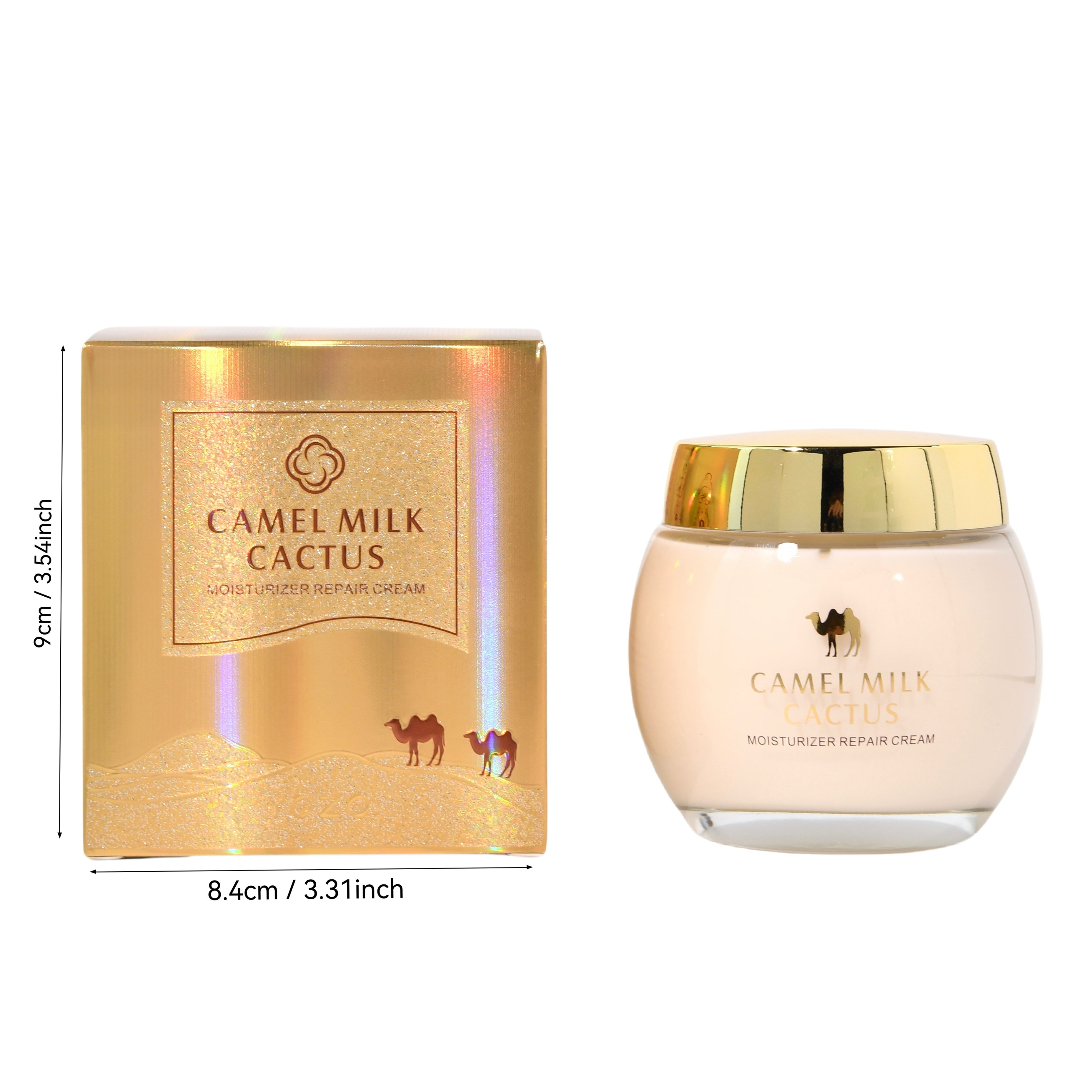 Crema facial nocturna unisex con leche de camello, retinol, niacinamida, vitamina E 4.586oz