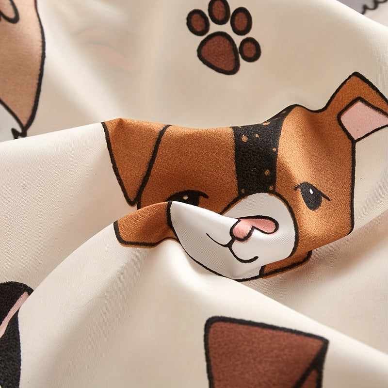 Cartoon Dog Printed Pillowcase Microfiber Digital Print Bedroom Decor