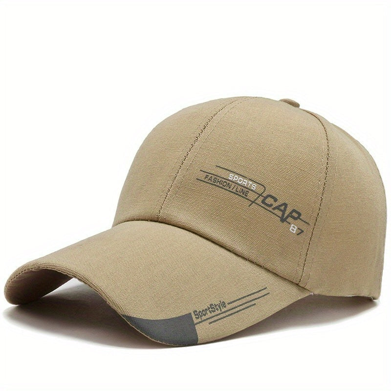 Outdoor Sun Visor Hat for Men Baseball Cap with Letter Print Sports Accessory