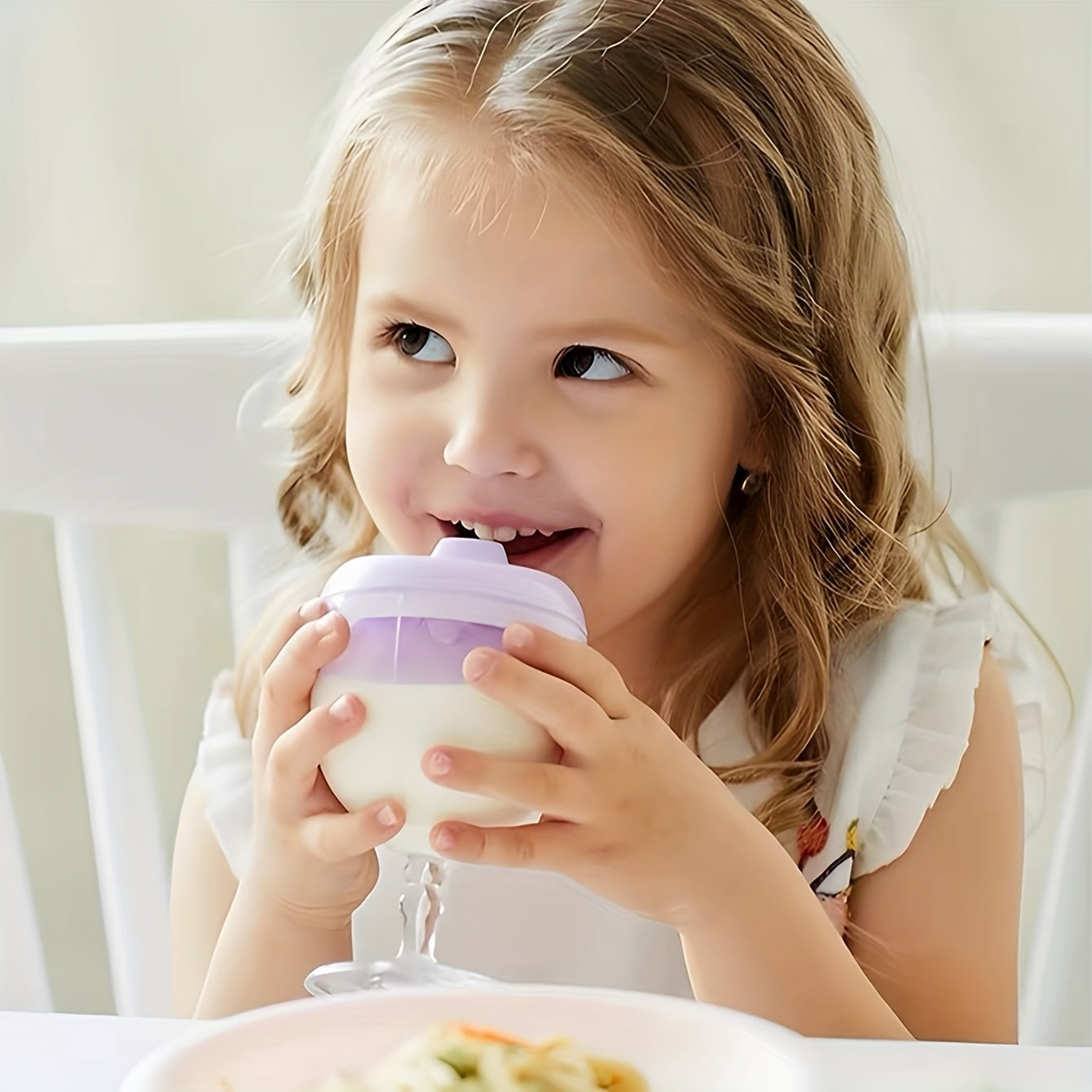 Vaso de plástico para fiesta con tapa 1 paquete para jugo leche agua entrenamiento cumpleaños
