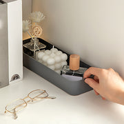 Plastic Desk Organizer with Open Cover for Home Office Dorm 1 or 2 Pack