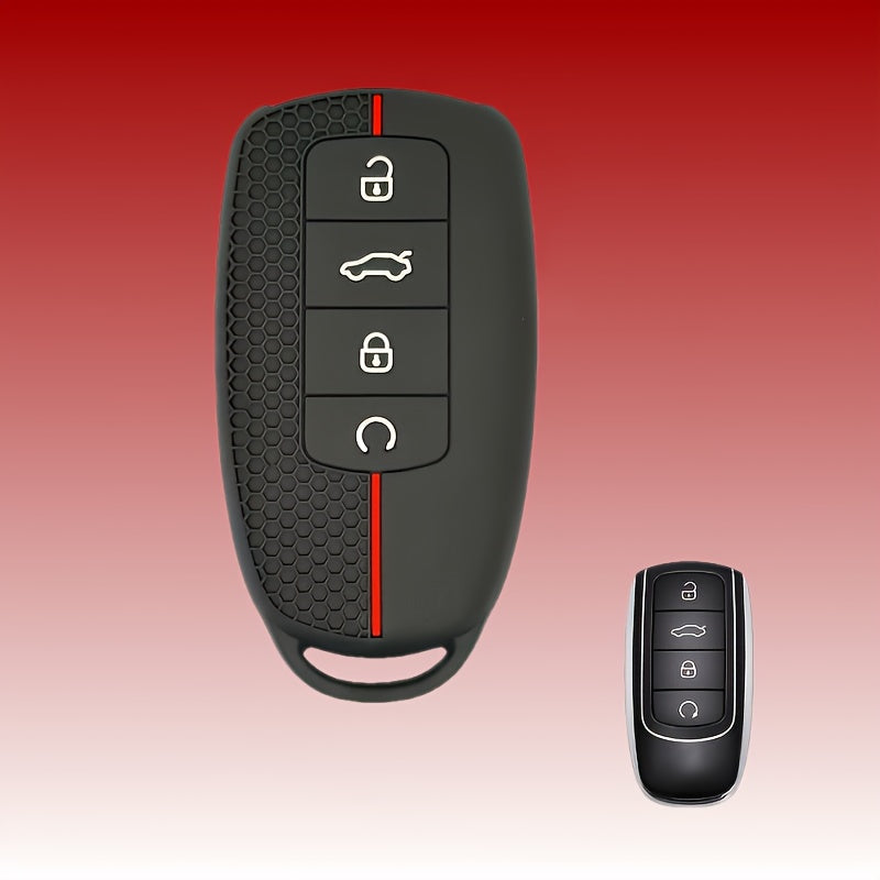 Silicone Car Key Cover for SUV Keyless Remote Protector Keychain