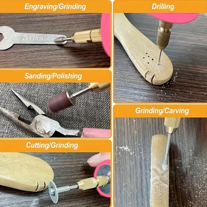 USB Mini Drill Lightweight Handheld Tool for Cutting Grinding Engraving Polishing