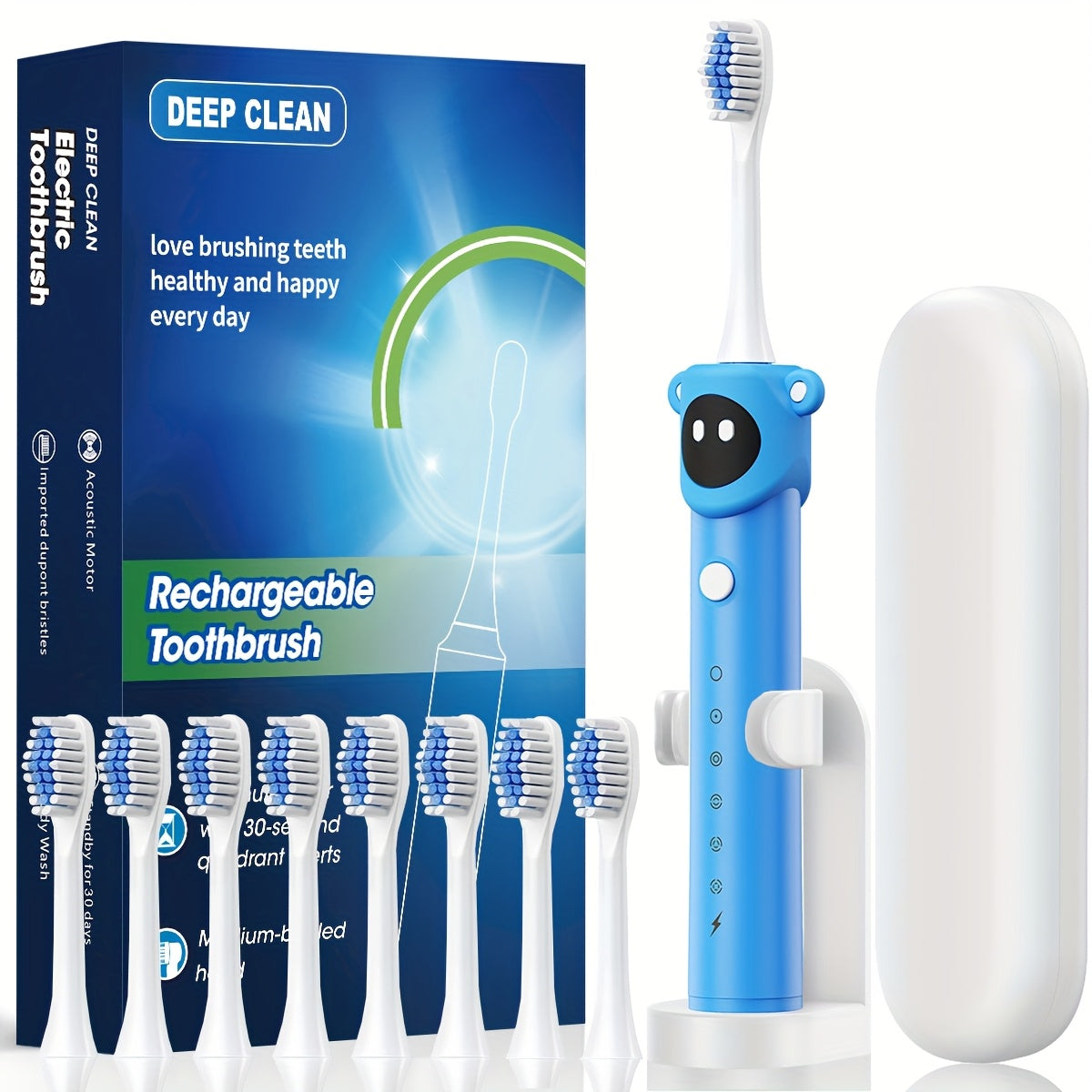 Electric Toothbrush for Adults Soft Bristles Deep Cleaning Seven Vibration Modes