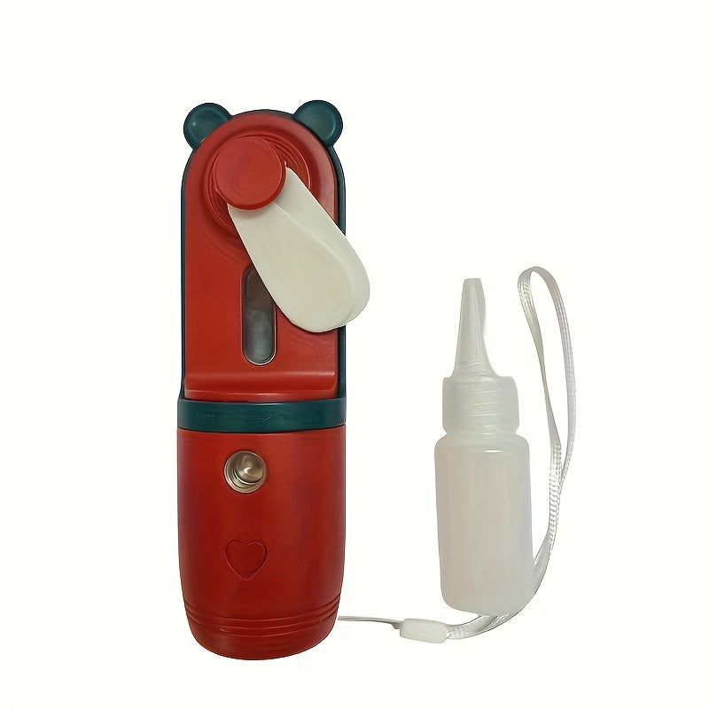 Mini USB Fan Handheld Rechargeable Touch-Proof Safety for Camping Office Travel