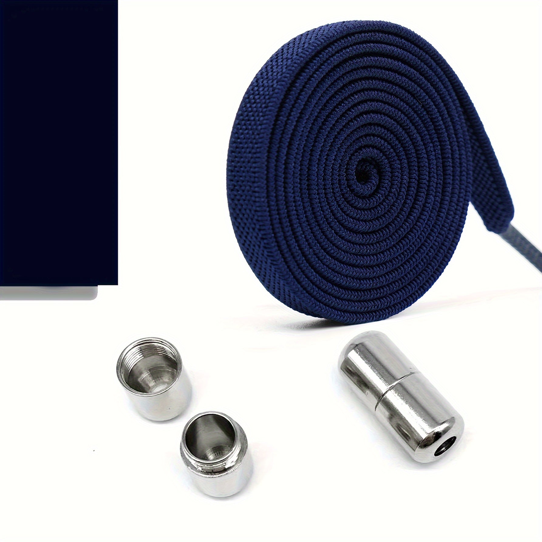 Elastic No-Tie Shoe Laces for Adults with Golden Capsule Buttons