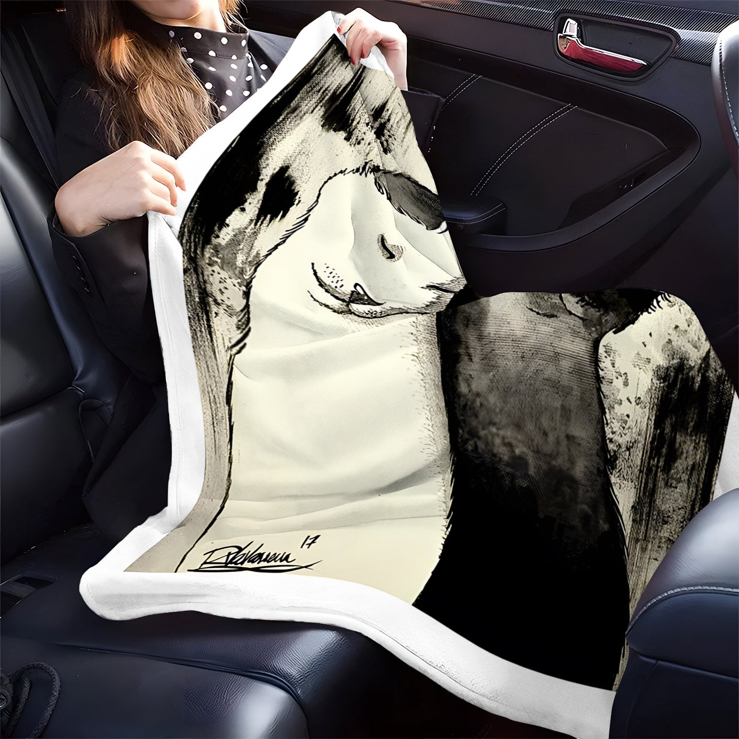 Black and White Cats Throw Blanket Flannel Fleece All-Season Cozy Sofa Bed Car Camping