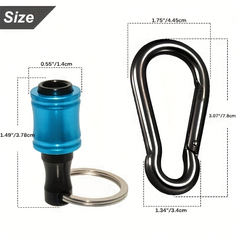 Portable Keychain Bit Holder Set with Hex Shank Drill Bits and Extension Bar