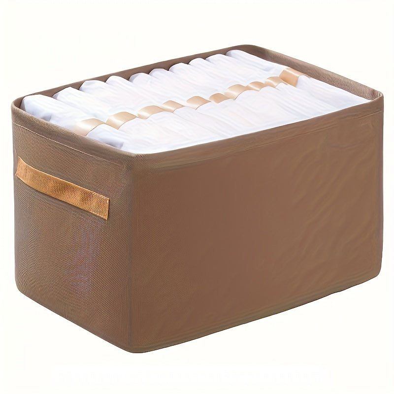 Fabric Drawstring Pants Storage Organizer with Multi-Layered Sections for Bedroom