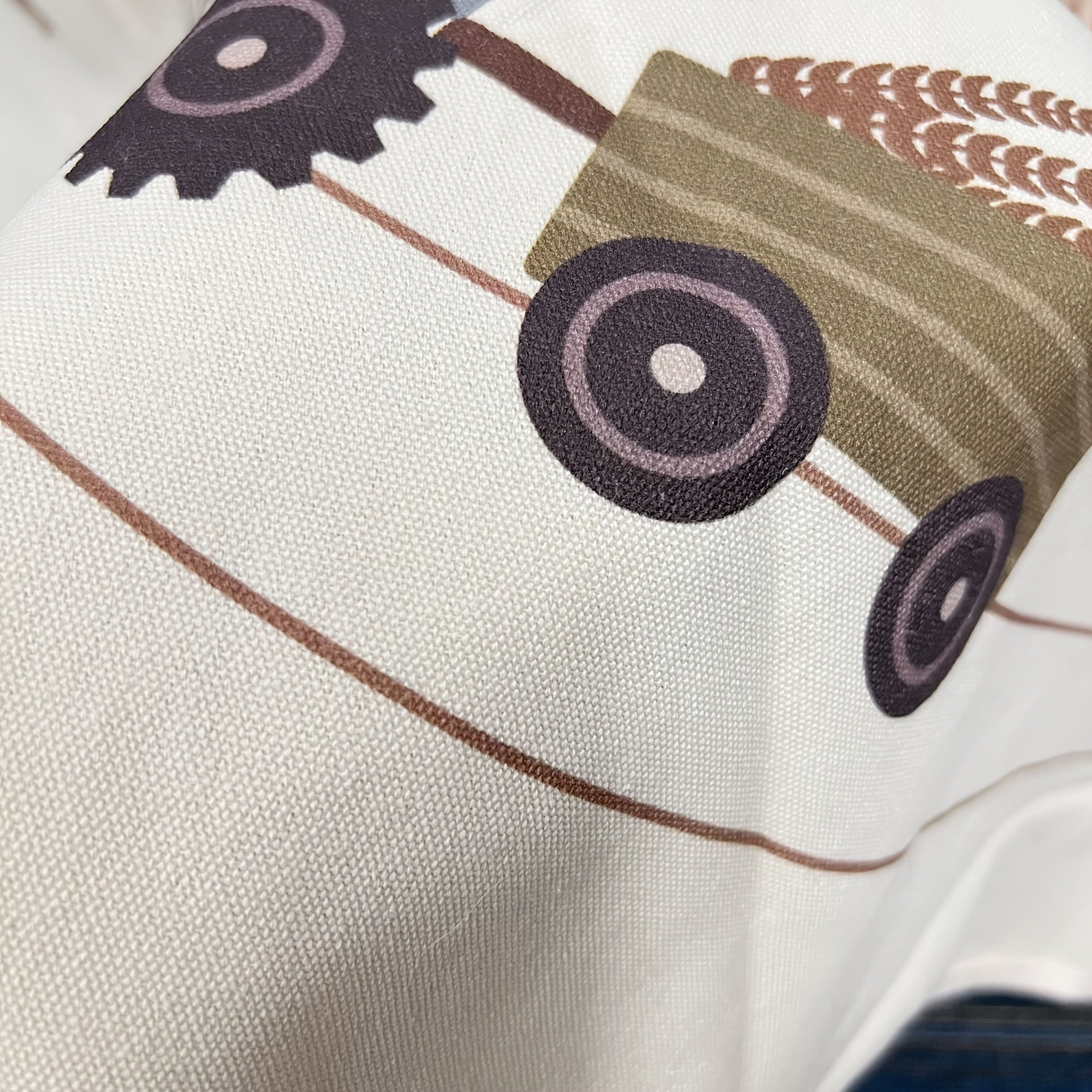 Baby Playmat for Crawling and Tummy Time Polyester Fiber Farm-Themed Multi-Purpose Mat for 0-3 Years