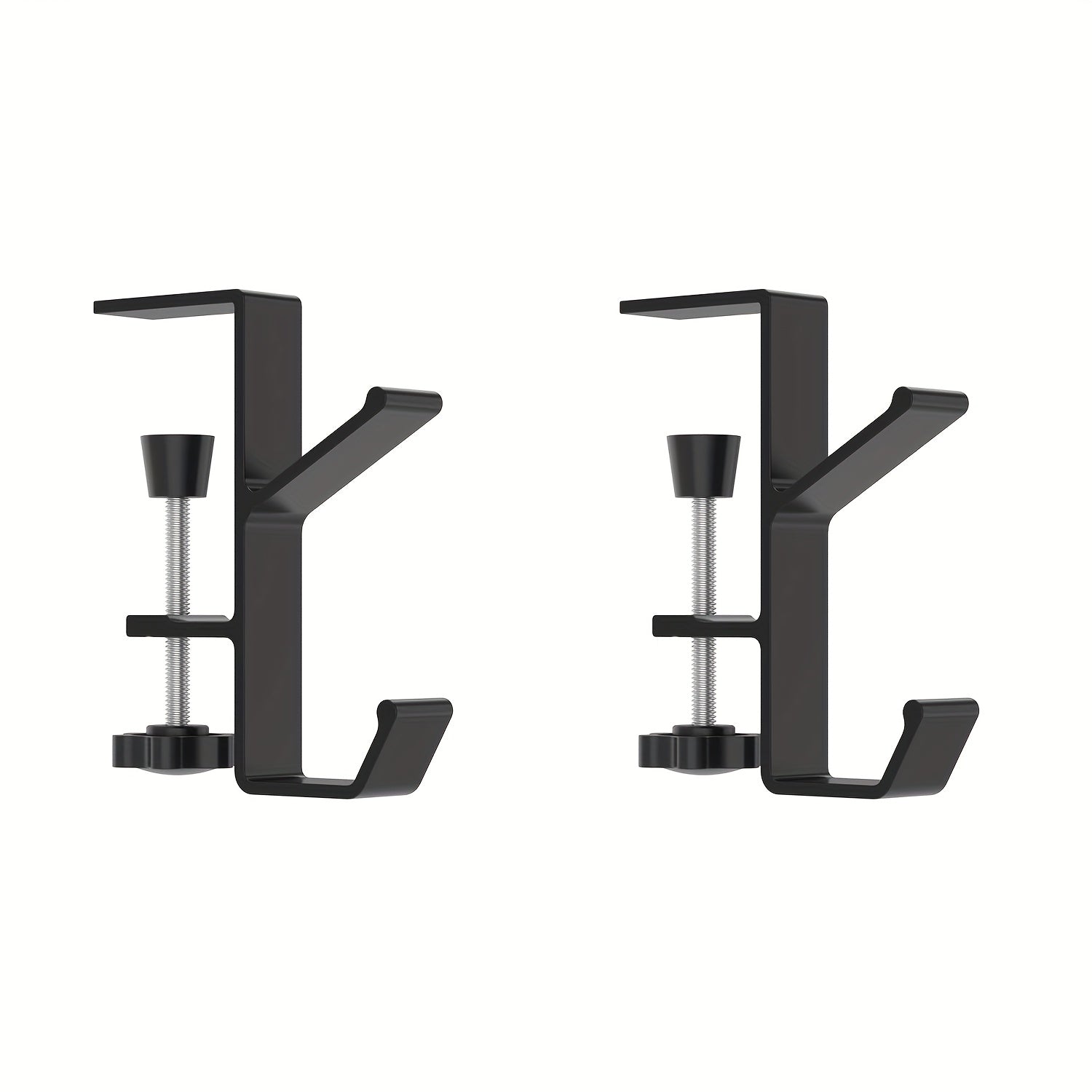 Set of 2 Metal Christmas Stocking Hooks for Fireplace Mantel or Table Edges