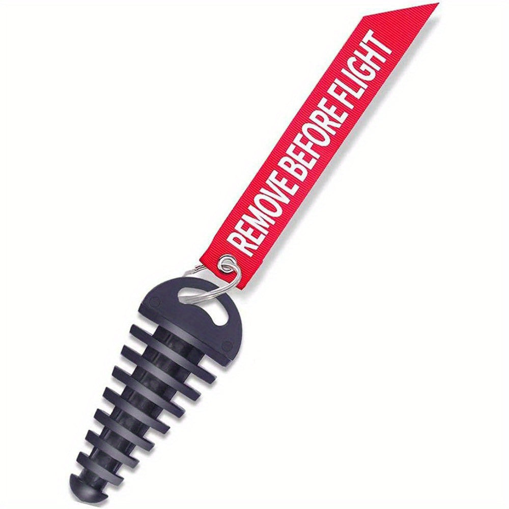 Motorcycle Exhaust Wash Plug Rubber 1.52cm-3.81cm With Keychain Tag