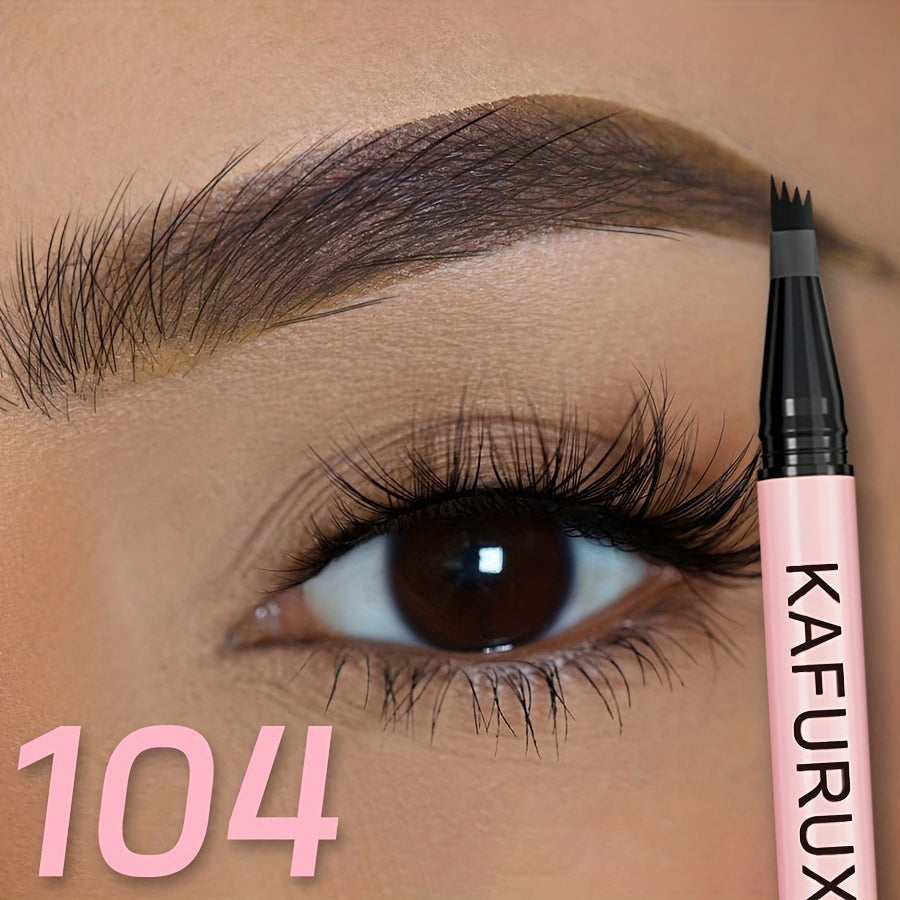 Waterproof Eyebrow Pencil with 4-Split Head for All Skin Types Beginners