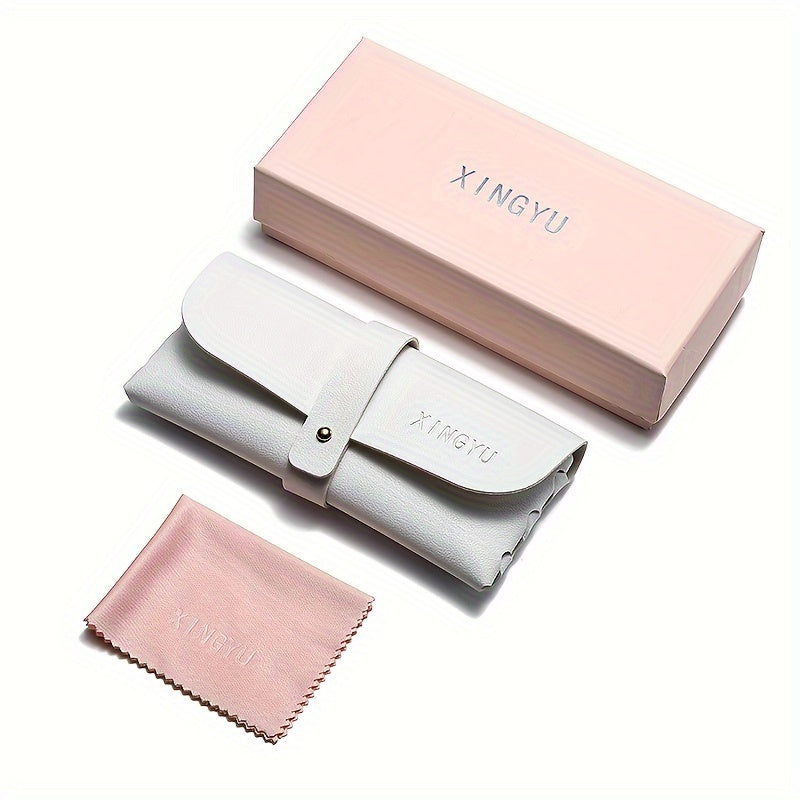 Women Rimless Chic Fox Head Sunglasses Gradient Lenses Metal Frame for Driving Outdoor