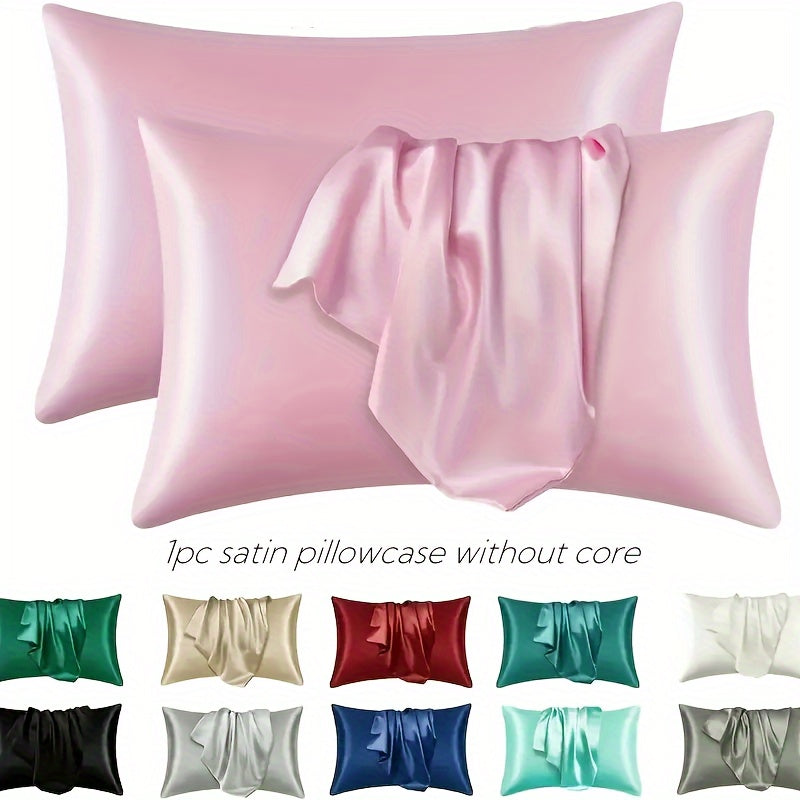 Satin Pillowcase for Home Comfort with Envelope Closure Soft Skin Friendly