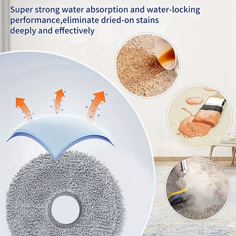 Dreame Bot L10 seriyasi uchun aksessuar to'plami - L10 Prime, L10s Pro va L10 Pro robot tozalagichlari bilan mos keladigan asosiy cho'tka, yon cho'tka, HEPA filtri va mopa mato xususiyatlari.