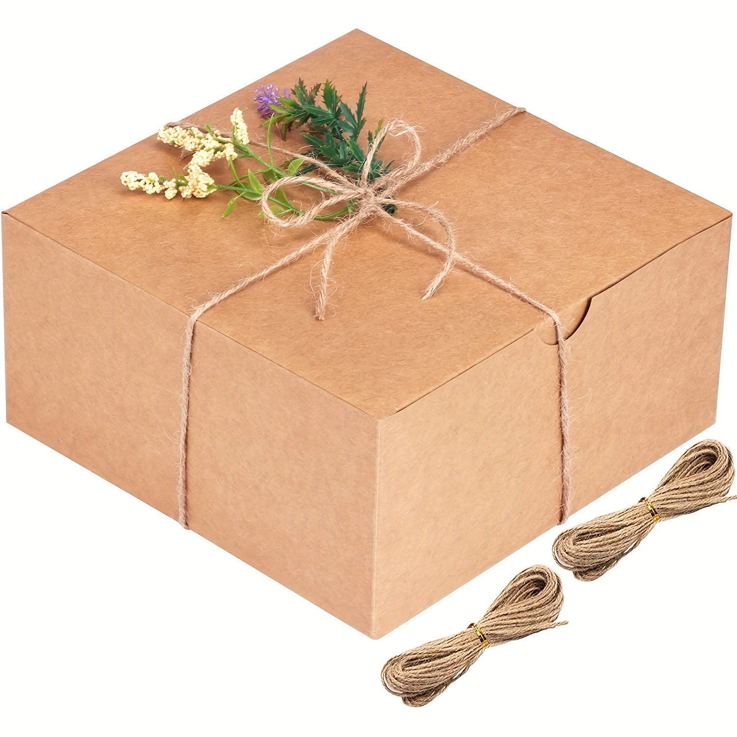 Set of 15 Paper Cardboard Gift Boxes 20.32cm with Lids for Christmas Bridesmaid Gifts