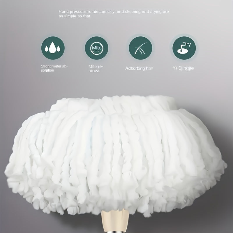 Qulay Hands-Free Tozalash Rotatsiyali Mop va Kova Kiti bilan tanishing, unda 2 ta almashtiriladigan mop boshli bo'laklar mavjud. Bu kit ho'l va quruq foydalanish uchun mukammal bo'lib, yog'och pol, laminat, plitka va yog'och polni tozalash uchun ideal. Bu