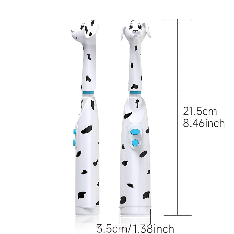 Bolalar uchun nuqta bilan ajralib turadigan it chang qoplami bilan elektr tish cho'tkasi, 3+ yoshdagi bolalar uchun