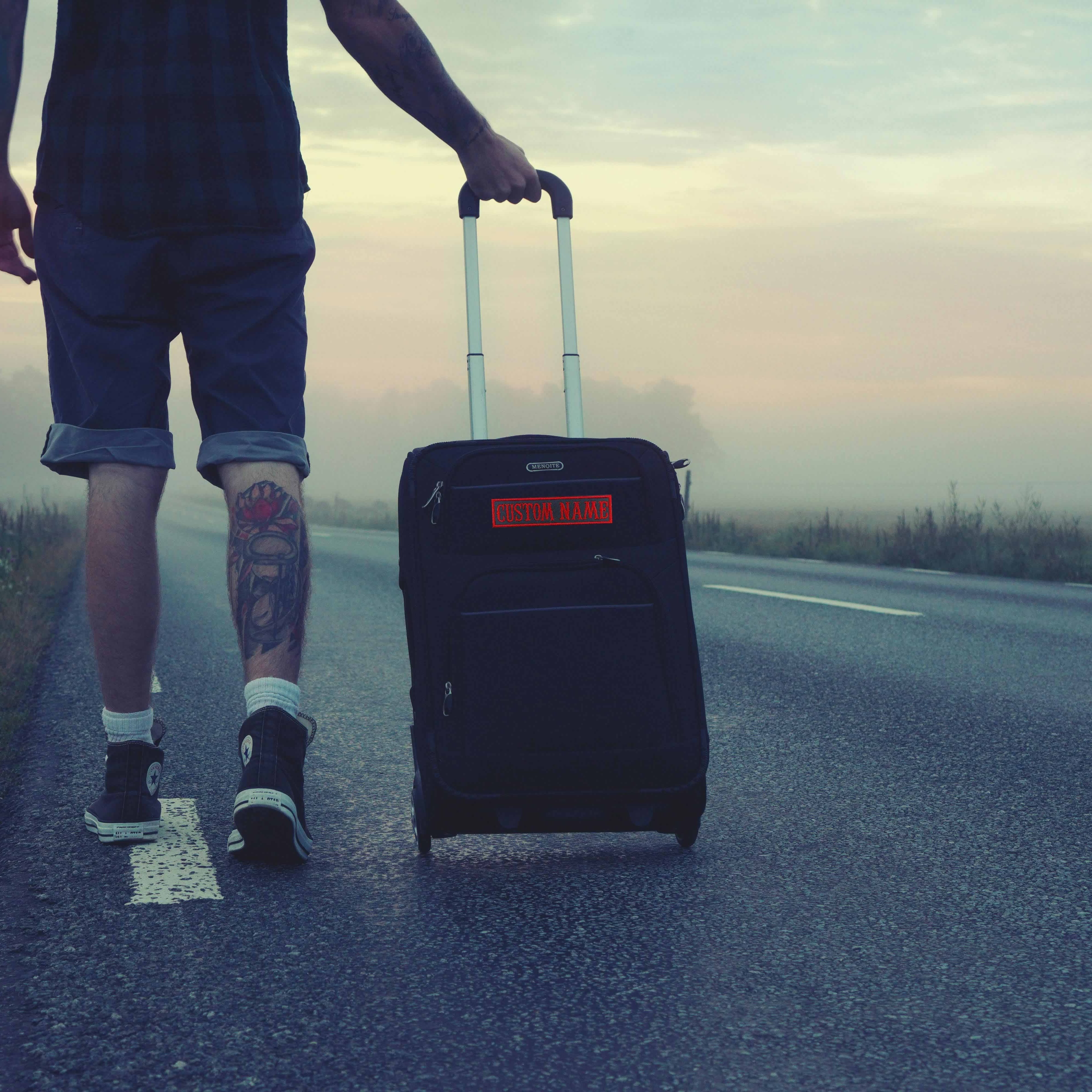 Personalized Embroidered Name Patch for Clothing and Backpacks 7.62x2.54 cm Polyester