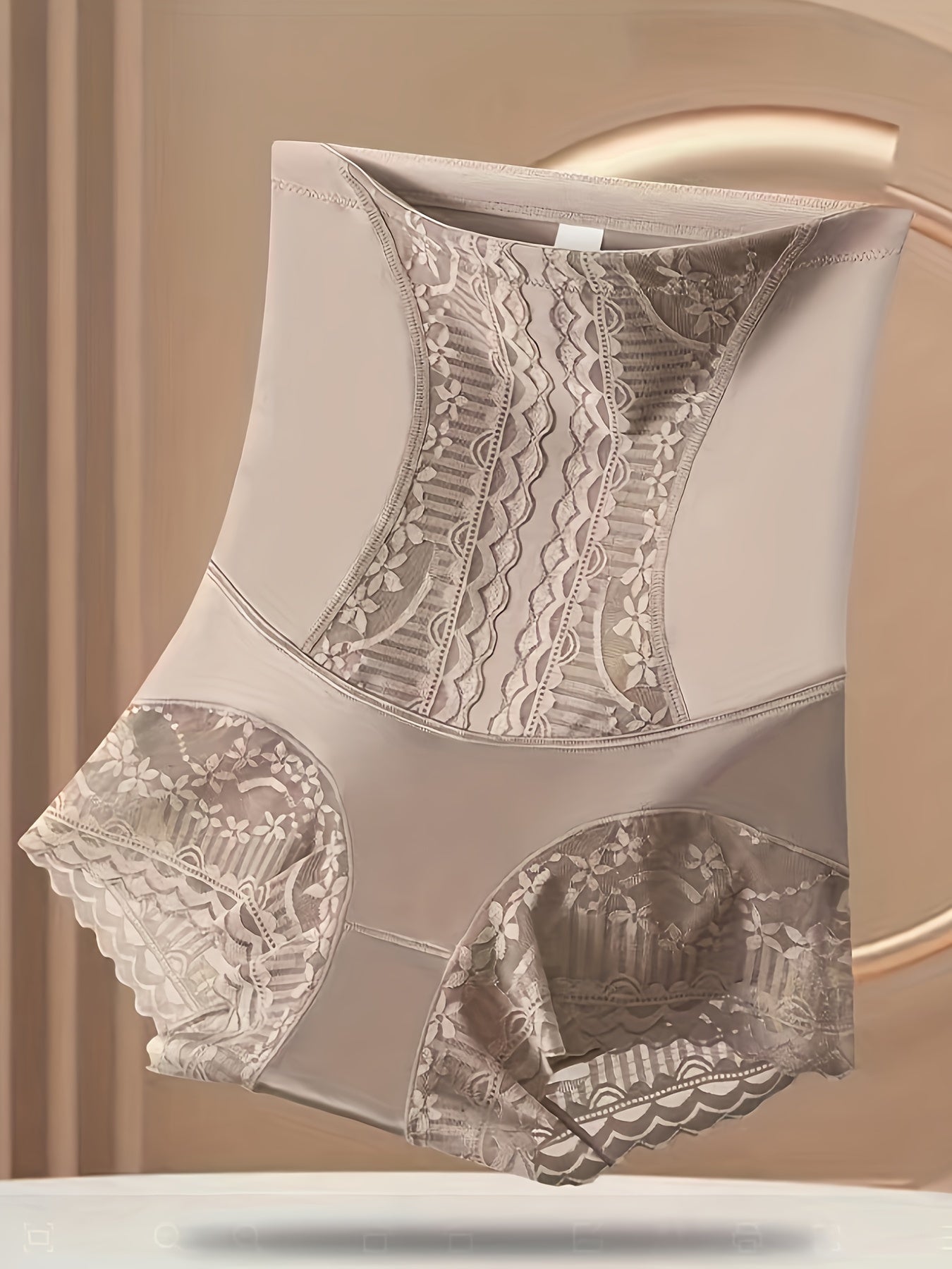 Кружевная строчка, высокие формирующие трусики для женщин, бесшовный контроль и подъем ягодиц