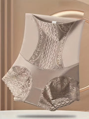 Women Seamless High Waist Lace Shapewear Panties Tummy Control Butt Lift