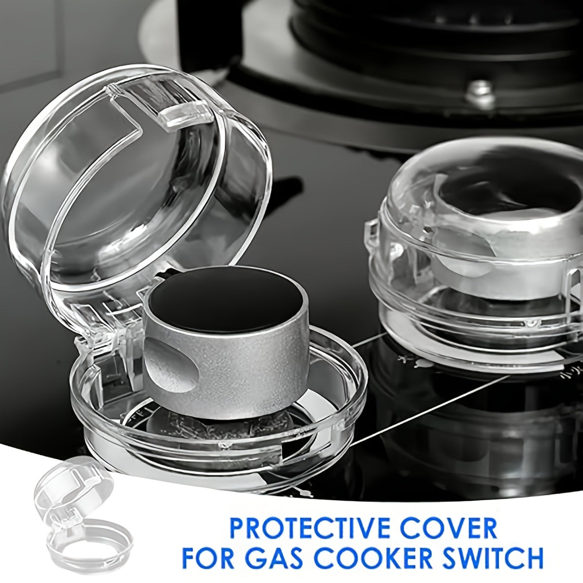 Plastic Gas Stove Knob Covers 2 or 4 pcs Kitchen Safety Range Control