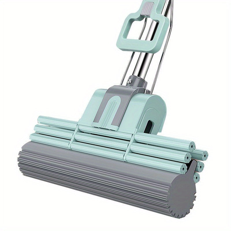 Uy tozalash uchun tez chiqariladigan yuvish tizimli katta shimgichli mop