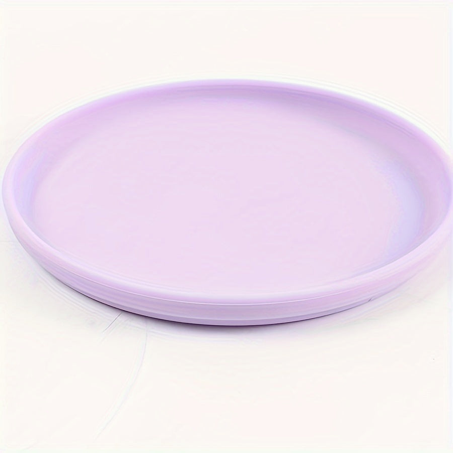 Plato de cena de silicona de 17,78 cm reutilizable apto para microondas plato de uso múltiple