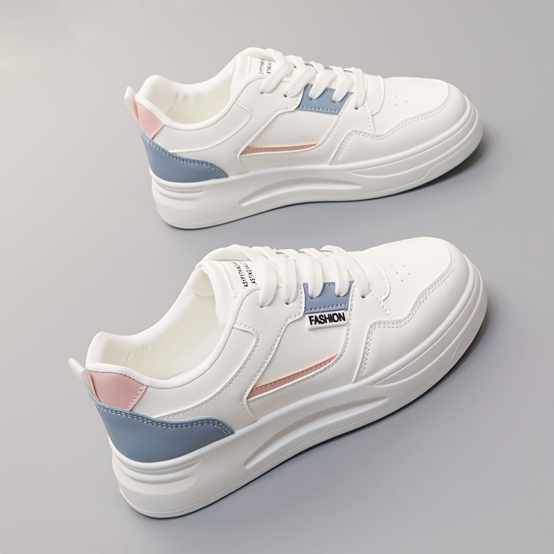 Women's Casual Fleece-Lined Low-Top Sneakers with Synthetic Upper