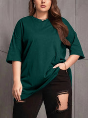 Women's Large Size Cotton Casual T-shirt