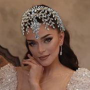 Bridal Rhinestone Headband Wedding Tiara Hair Jewelry for Brides