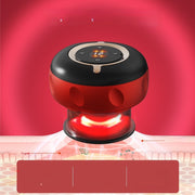 Li-ion batareyali USB orqali zaryadlanadigan elektr massajer, qora va qizil, qo'l bilan ishlatiladigan chuqur to'qima perkusiyasi uchun, sayohat va uyda foydalanish uchun portativ.