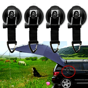 4Pcs Heavy Duty Suction Cups With Clips Camping Tie Down Tarp Accessory