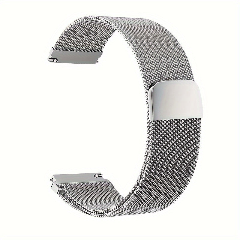 Stainless Steel Watch Band for Galaxy Watch 5/4/3 41mm Soft Loop Magnetic Mesh Strap