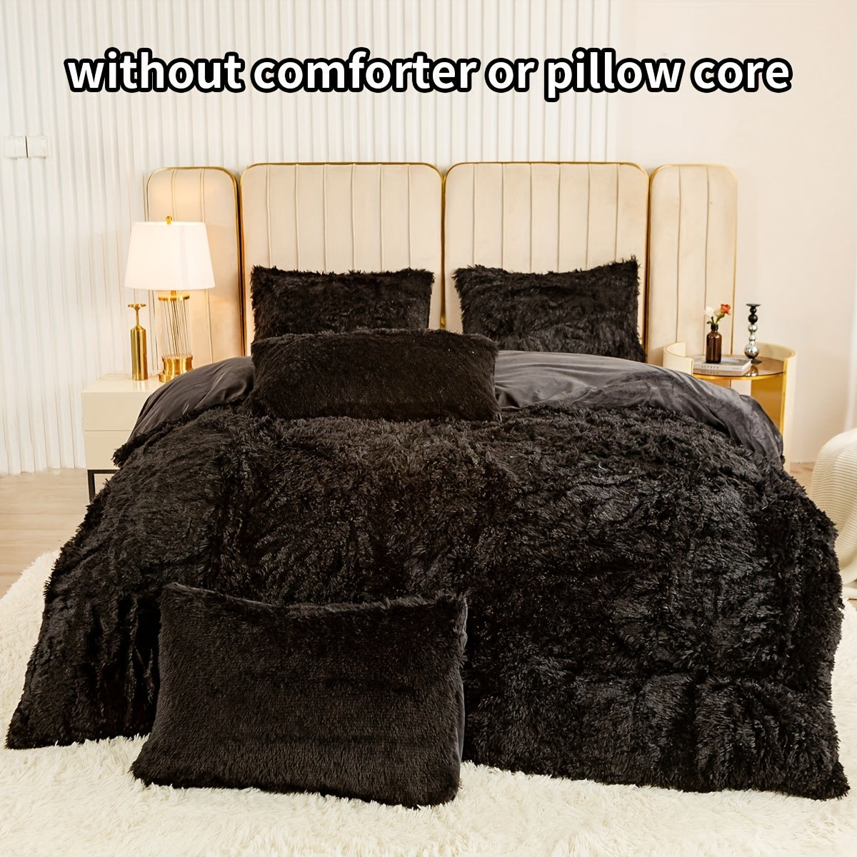 Set of 3 Pink Polyester Bedding Pieces for All Seasons Bedroom Decor